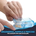 thumbnail image 4 of Pill Cutter - V- Grip Pill Crusher and Cutter for Vitamins, Big & Small Pills, and Medication - Transparent Pill Splitter with Pill Holder Case to Split, 4 of 7