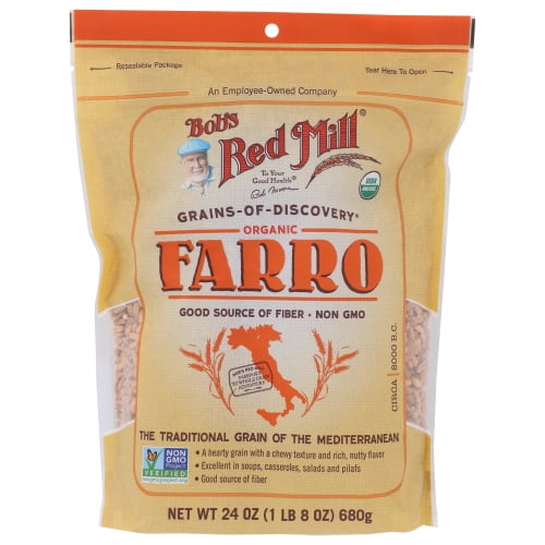 Bobs Red Mill Grain Farro, Case of 4 X 24 Oz
