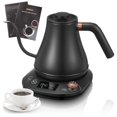 thumbnail image 1 of Electric Gooseneck Kettle Temperature Control, Pour Over Electric Kettle for Coffee and Tea, 100% Stainless Steel Inner, 1200W Rapid Heating, 0.8L, B, 1 of 9