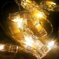 thumbnail image 1 of MesaSe 10 20 LED Photo Clip LED String Lights Garlands Battery Fairy Holiday Lights DIY Decoration Custom for House Wedding Party, 1 of 10