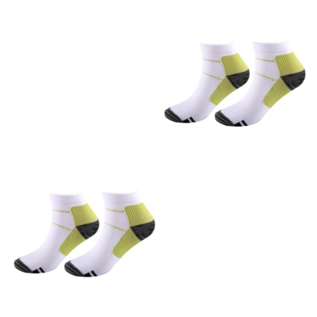 Wweixi 2piece Relieve Foot Fatigue Compression Socks For Greater Comfortable To Wear Ankles Socks green L/XL 2Set