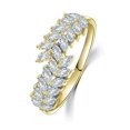 thumbnail image 1 of Gold Plated Adjustable Ring Simulated  CZ Ring for Young Girls Women, 1 of 6