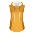 thumbnail image 3 of IROINID Hauts Sans Manches pour Femmes, Hoodie de Sport Ample à Col Rond pour Femmes Jaune TG, 3 of 4
