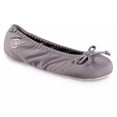 thumbnail image 1 of Pantoufle Ballerine Éco-Confort en Satin Extensible pour Femme (Cendre, S), 1 of 1