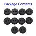 thumbnail image 1 of 10pcs 2 Hole Fuel Tank Grommet Replacement for Trimmer Lawn Mower, 1 of 10