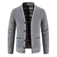 thumbnail image 1 of Grrvtrz Men Cardigans Sweaters Winter Thicker Warm Sweaterscoats Outwear V-Neck Casual Button Down Slim Fit Sweaters with Pockets, 1 of 9