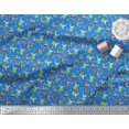 thumbnail image 3 of Soimoi Velvet Fabric Leaves,Watermelon & Rabbit Kids Fabric Prints by Yard 58 Inch Wide, 3 of 3
