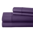 thumbnail image 1 of Real 1000 Thread Count RV Short King Size Sheets 100% Egyptian Cotton 4 PC Sheet Set, Luxurious Bedsheet Sets Soft Silky Sateen Weave, Breathable, Fits Upto 21 Inch EXTRA DEEP POCKET - Plum, 1 of 7