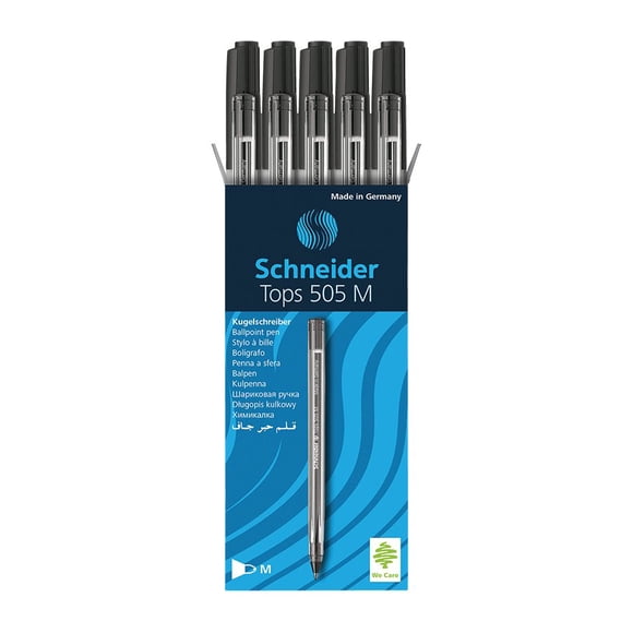 Schneider RS150801 Tops 505 Ballpoint Pens black (Pack of 10)