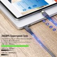 thumbnail image 4 of USB C Extension Cable, USB C 3.2 Gen 2 Male to Female Extender Cable, 240W Fast Charging & 20Gbps Data Transfer, for IOS Phone 15,, 4 of 7