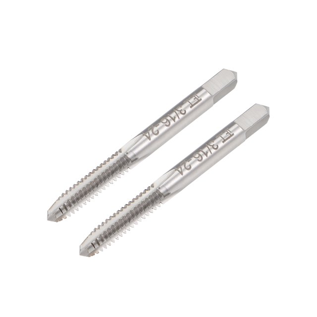 Unique Bargains Machine Tap 3/16-24 BSW Thread Pitch 3 Straight Flute H2 High Speed Steel 2pcs