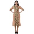 thumbnail image 2 of Moomaya Kurti Imprimée pour Femmes, Kurta Tunique Longueur Genou, Hauts à Col en V, Robe Grande Taille, 2 of 6