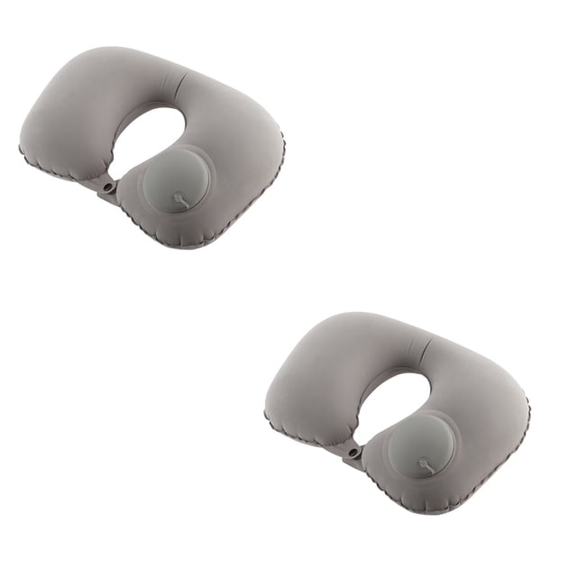 Coussin de Voyage en U Souple Portable 2 Pcs pour Voiture, Protection de Cou Gonflable