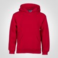 thumbnail image 1 of Youth Dri Power Hooded Pullover Sweatshirt, M, True Red, 1 of 1
