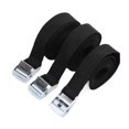 thumbnail image 1 of Functional 3pcs Cargo Tie Down Straps 2M Ratchet Belt Metal Buckle For Car Motorcycle Bike Truck Lugga Bag Tow Rope, 1 of 3
