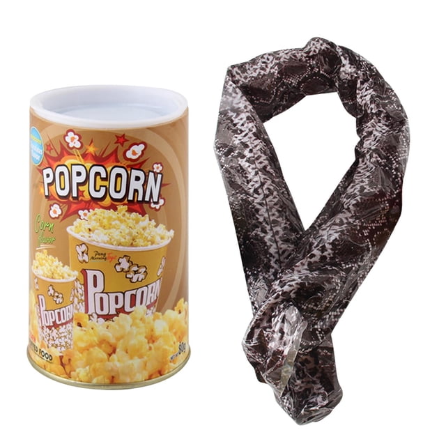EGNMCR Potato Chips Snake Prank Potato Chip Snake Can Snake In A Potato Chip Can Prank Potato Chip Cans Scary Trick Jump Spring Snake Toy Novelty Funny prop