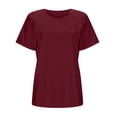 thumbnail image 1 of Chemises à Manches Courtes pour Femmes Enceintes Femmes Allaitement Couleur Unie Col Rond Manches Courtes Col Rond Blouse d'Allaitement Blouses à Manches Courtes pour Femmes Hauts à Manches Courtes pour Femmes, 1 of 5