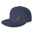 thumbnail image 1 of ZICANCN Alphabet J Pattern Baseball Caps, Trucker Hats for Men And Women, Adjustable Breathable Flat Caps, Navy Blue, 1 of 6