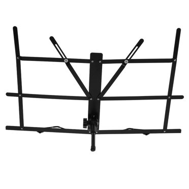 Phenofice 1 Set Music Sheet Stand Portable Music Stand Metal Black for Practice Sessions