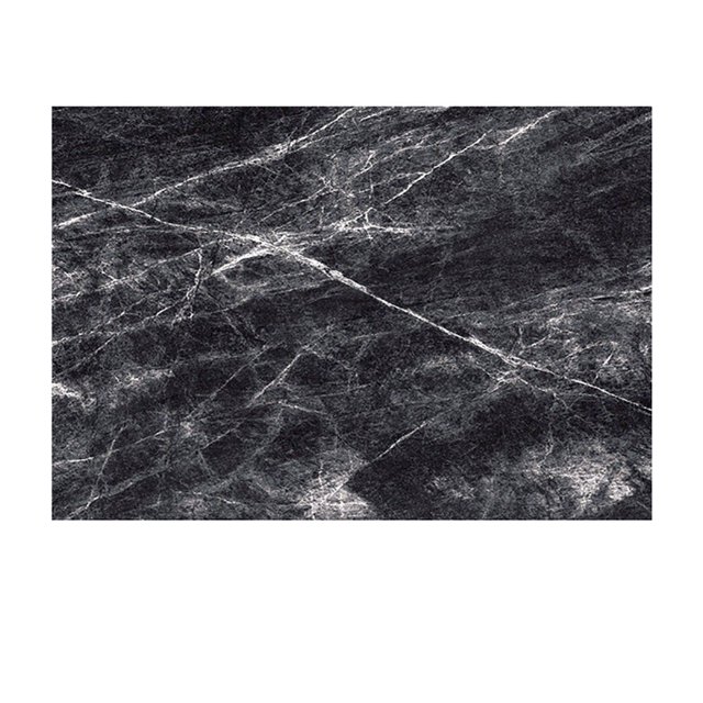 MesaSe Tableware Mat Leather Placemats Waterproof and Oil-Proof Easy to Clean for Kitchen Dining Table (Black+white)