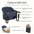 thumbnail image 4 of Evolur Clamp On Comfort Table Chair, Navy, 4 of 6