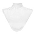 thumbnail image 1 of Collier Hijab en Modal Faux Col Roulé pour Femmes, Couverture de Cou en Mousseline Blanche, 1 of 8