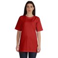 thumbnail image 1 of Inkmeso T-Shirt Basique en Coton à Col Rond pour Femmes Coupe Ample Décontracté Long Haut d'Entraînement, 1 of 8