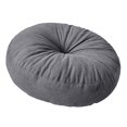 thumbnail image 2 of Tnarru Coussin de Sol Rond Coussin de Méditation Coussin Décoratif Confortable Coussin de Sol pour Chambre Bureau Balcon Intérieur Gris Foncé, 2 of 8