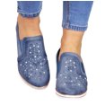 thumbnail image 4 of Summer Casual Wedge Walking Shoes Women Rhinestone Breathable Plus Size Sneakers, 4 of 9