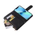 thumbnail image 4 of Case for iPhone 13 Cover Zipper Pocket Wallet Case Magnetic Protective - Black, 4 of 5