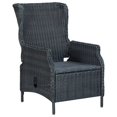 thumbnail image 2 of vidaXL 7 Piece Garden Dining Set Dark Grey, 2 of 5