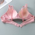 thumbnail image 4 of CHUANK Bras Easter Clearance Summer Fall Woman‘s Printing Gathered Together Daily Bra Underwear No Rims Blue, 4 of 6