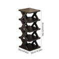 thumbnail image 2 of Maplenight 5-Tier Shoe Rack Plastic, No-Tools Storage Tower, Dorm, Entryway, Office, Space-Saver Sneaker Shelf Black, 2 of 6