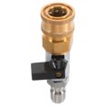 thumbnail image 4 of Shisuyan High Pressure Washer Ball Valve Stainless Steel 3/8 Quick Connect Fittings Easy To Operate For Car Wash Engine Cleaning Pressure Washer Accessories, 4 of 8