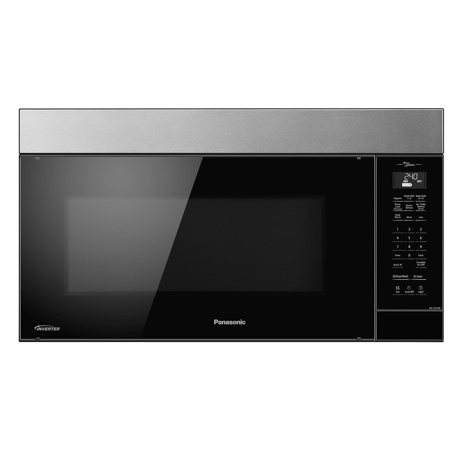 Panasonic NNST27HB Genius Prestige Plus 2.0 cft. Over-The-Range Microwave, Black