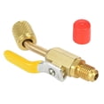 thumbnail image 1 of Amdohai Réfrigérant 1 Pce Valve d'Arrêt R410A R134A à Code de Couleur pour Tuyaux de Recharge de Réfrigération AC HVAC, 1 of 8