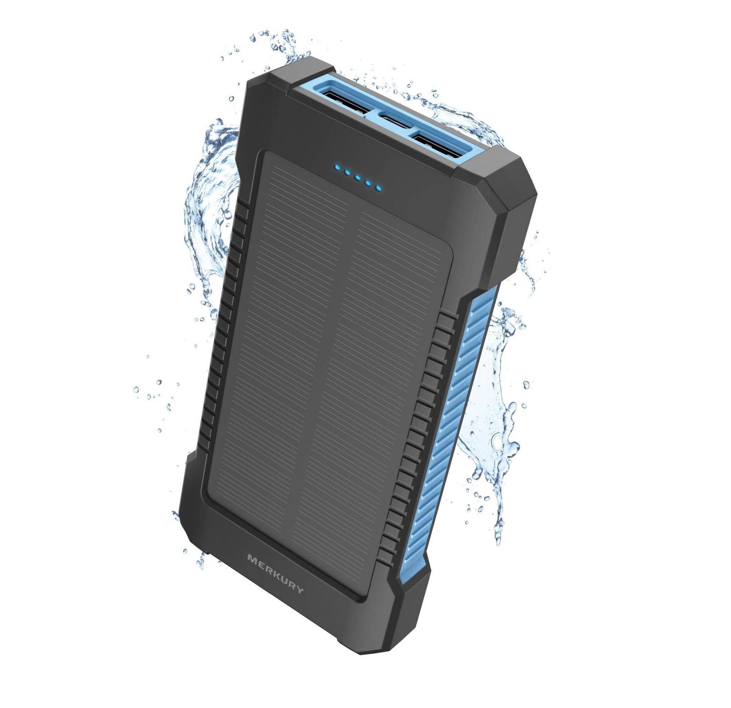 Banque d'alimentation Merkury à énergie solaire de 5 000 mAh