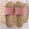 thumbnail image 4 of Pantoufles pour Femmes Mode Confortables en Coton et Lin Antidérapantes, 4 of 9