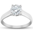thumbnail image 1 of Solitaire Diamond Engagement Ring 1 Carat 14k White Gold, 1 of 3