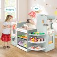 thumbnail image 4 of Costway Kids Grocery Store Playset with Vending Machine Checkout Counter Coffee Maker, 4 of 10