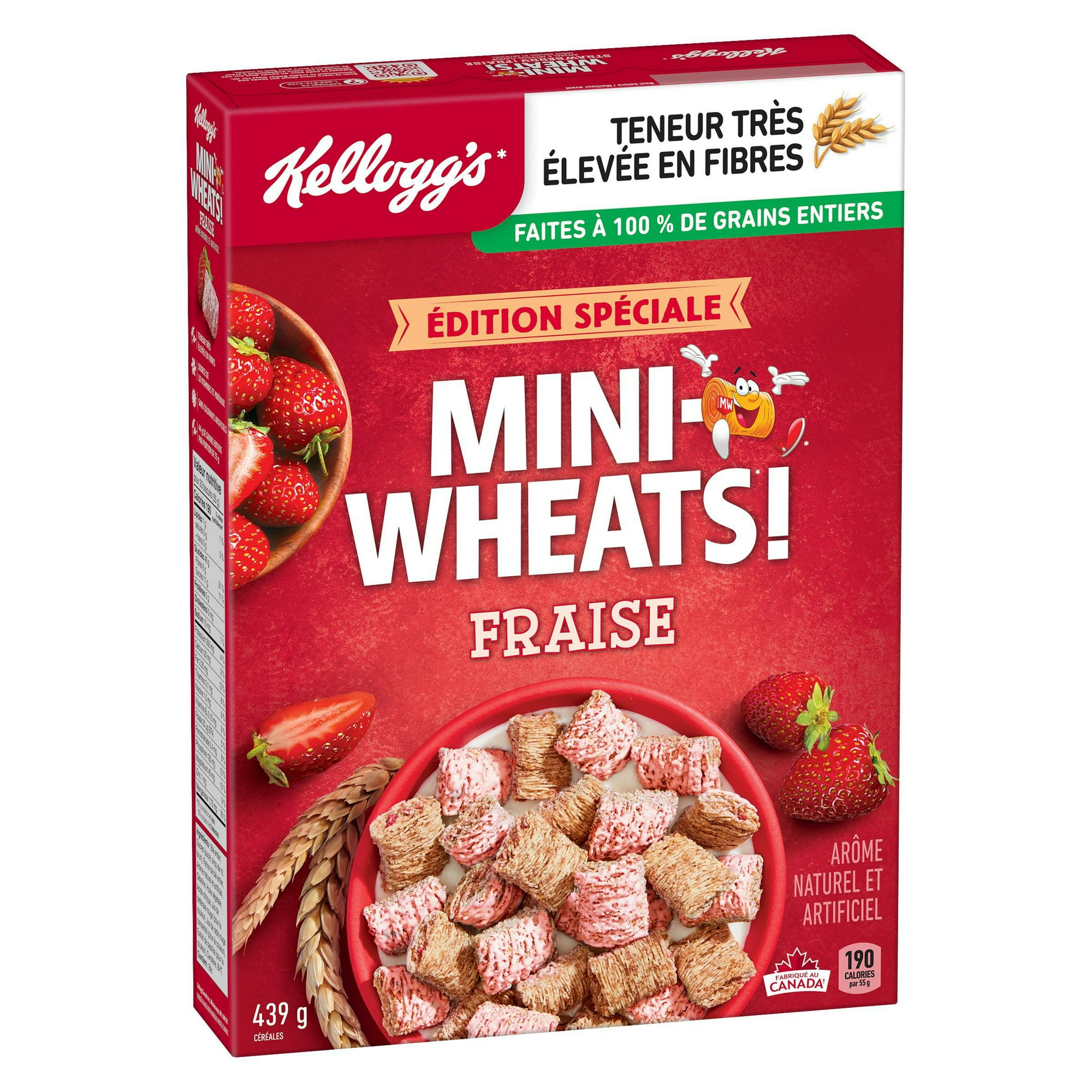Céréales Mini-Wheats* Saveur de fraises 439 g