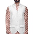 thumbnail image 4 of Atasi Traditional Printed Kurta Churidar Pajama Set With Nehru Jacket For Men, 4 of 5