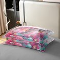 thumbnail image 4 of Erosebridal Housse de Couette pour Enfants Tortue de Mer 100 % Coton Format Simple, Ensembles de Literie Océan Rose Format Simple, Décor Côtier Marin, Réversible 2 Pcs (Sans Couette), 4 of 6