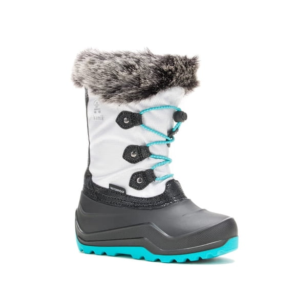 Kamik Bottes d'Hiver Blanches The Powdery 3 pour Filles - NF4421-WT