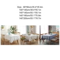 thumbnail image 3 of Baohd Durable And Easy To Wash Tablecloth With Vintage Style Rectangular Table Tablecloth Cotton Dining Tablecloth Table Cover white 100*140CM 1Set, 3 of 6