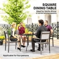 thumbnail image 4 of Outsunny Table de Salle à Manger d'Extérieur avec Trou pour Parasol, Table de Patio, Noir, 4 of 10