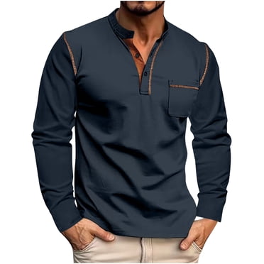 Birdeem Chemise Décontractée pour Hommes Couleur Unie à Manches Courtes Col Rabattu