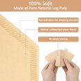 thumbnail image 3 of EcoNesxp 200pcs coffee filter sheets coffee filter coffee filter cone paper for hand pour over coffee machine, 3 of 5