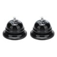 thumbnail image 4 of 2Pcs Service Bell Exquisite Clear Sound Classic Shape Polishing Glossy Nonslip Base Call Bell for Hotel Restaurant HomeBlack, 4 of 14