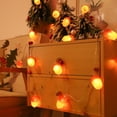thumbnail image 4 of Aufmer 1 Pcs LED Pinecone String Lights, 78.74in Battery-Operated Holiday Garland for Fireplace(Multicolor), 4 of 9